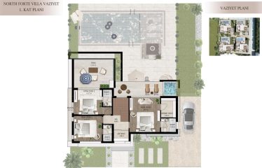 Ozanköy’de Denize Sadece 150 Metre Mesafede Çok Özel 4 Adet Villa