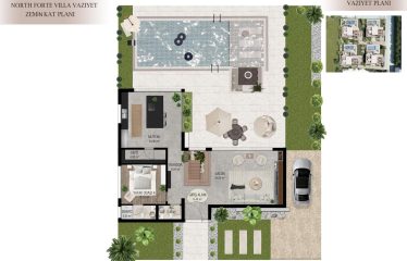 Ozanköy’de Denize Sadece 150 Metre Mesafede Çok Özel 4 Adet Villa