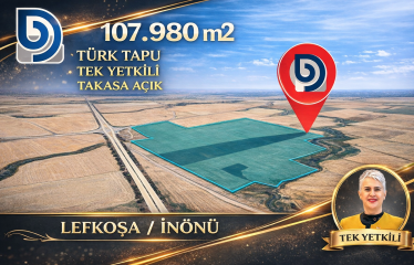 Mağusa Anayola 65 Metre Mesafede 107.980 m² Türk Koçan Arazi (Takasa Açık)
