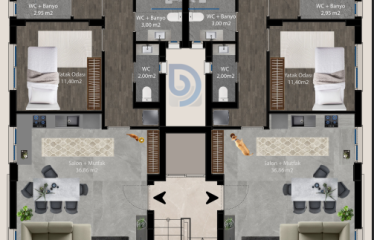 Lefkoşa Kaymaklı Satılık 2+1/3+1 Daireler