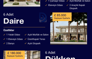 Girne Boğaz Satılık Projeden Lüks Villalar
