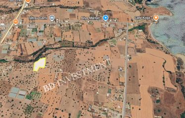Kıbrıs Mağusa Tatlısu’da Sahile 800 Metre 5781 m² Fırsat Arazi