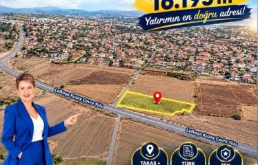 Kıbrıs Lefkoşa Gönyeli’de Kuzey Çevreyoluna Bitişik 16.195 m² Arazi