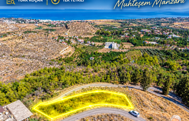 Kıbrıs Lefke Merkezinde Muhteşem Manzaralı 1020 m² Arsa