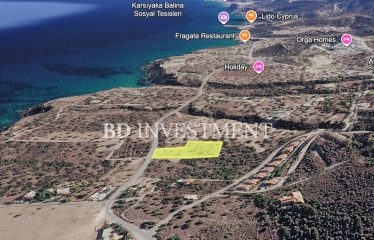 Kıbrıs Girne Kayalar’da Muhteşem Manzaralı 4785 m² Arazi