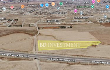 Kıbrıs Lefkoşa Gönyeli’de Kuzey Çevreyoluna Bitişik 16.195 m² Arazi