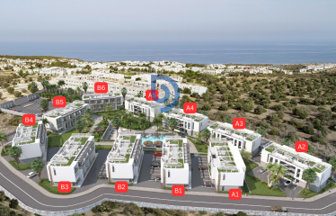 Kıbrıs Girne Esentepe’de Satılık 2+1 Daire